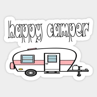 Camping Shirt-Happy Camper T Shirt-Camping Buddies-Women Graphic T Shirt-Hiking Gift Shirt-Unisex Clothing-Nature Lover Gift-Adventure Shirt Sticker